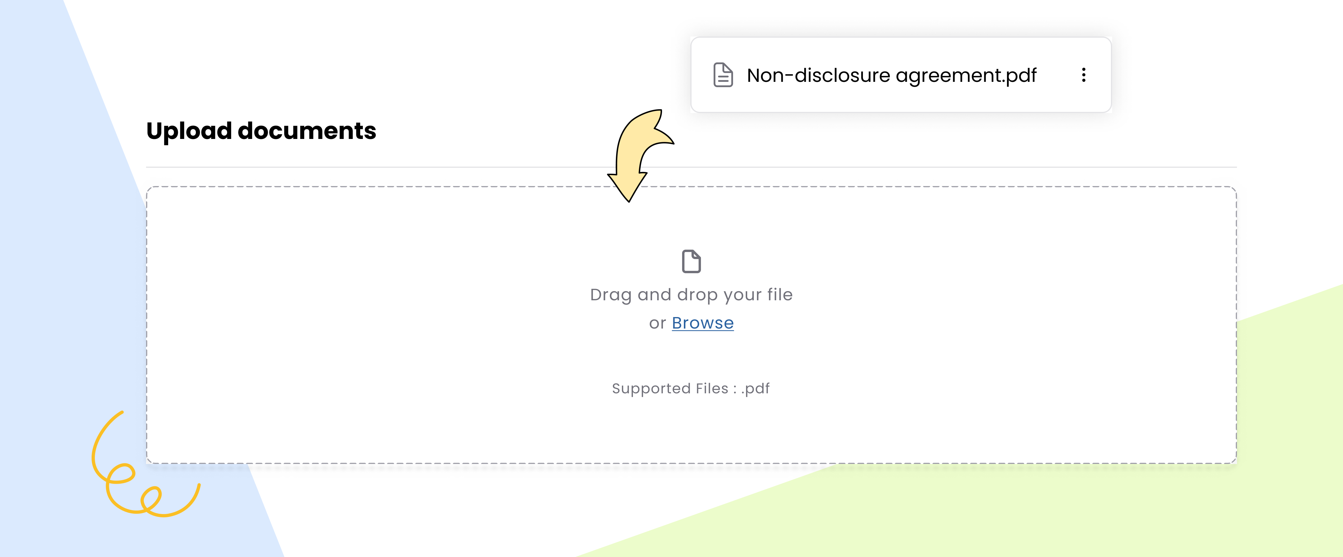 Step 1: Upload your document